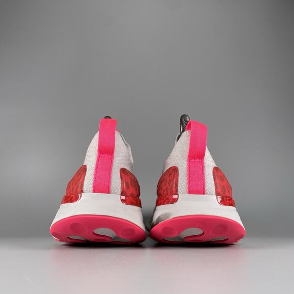 Nike React Phantom Run Flyknit 2 Women’s 8.5 White Pink Running Sneakers Shoes - Picture 3 of 10